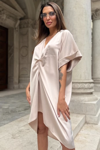 SATIN RIVIÉRA bézs RUHA