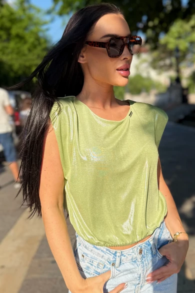 SHINY KAYLA zöld FELSŐ