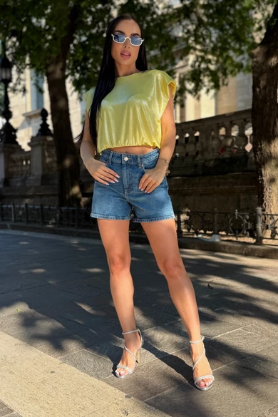 SHINY KAYLA sárga FELSŐ