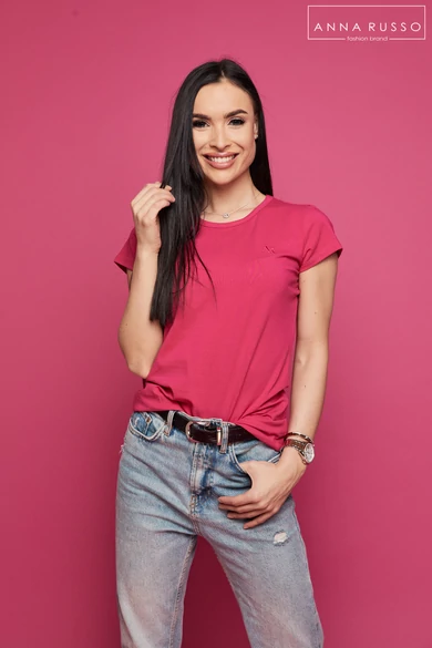 BASIC pink PÓLÓ
